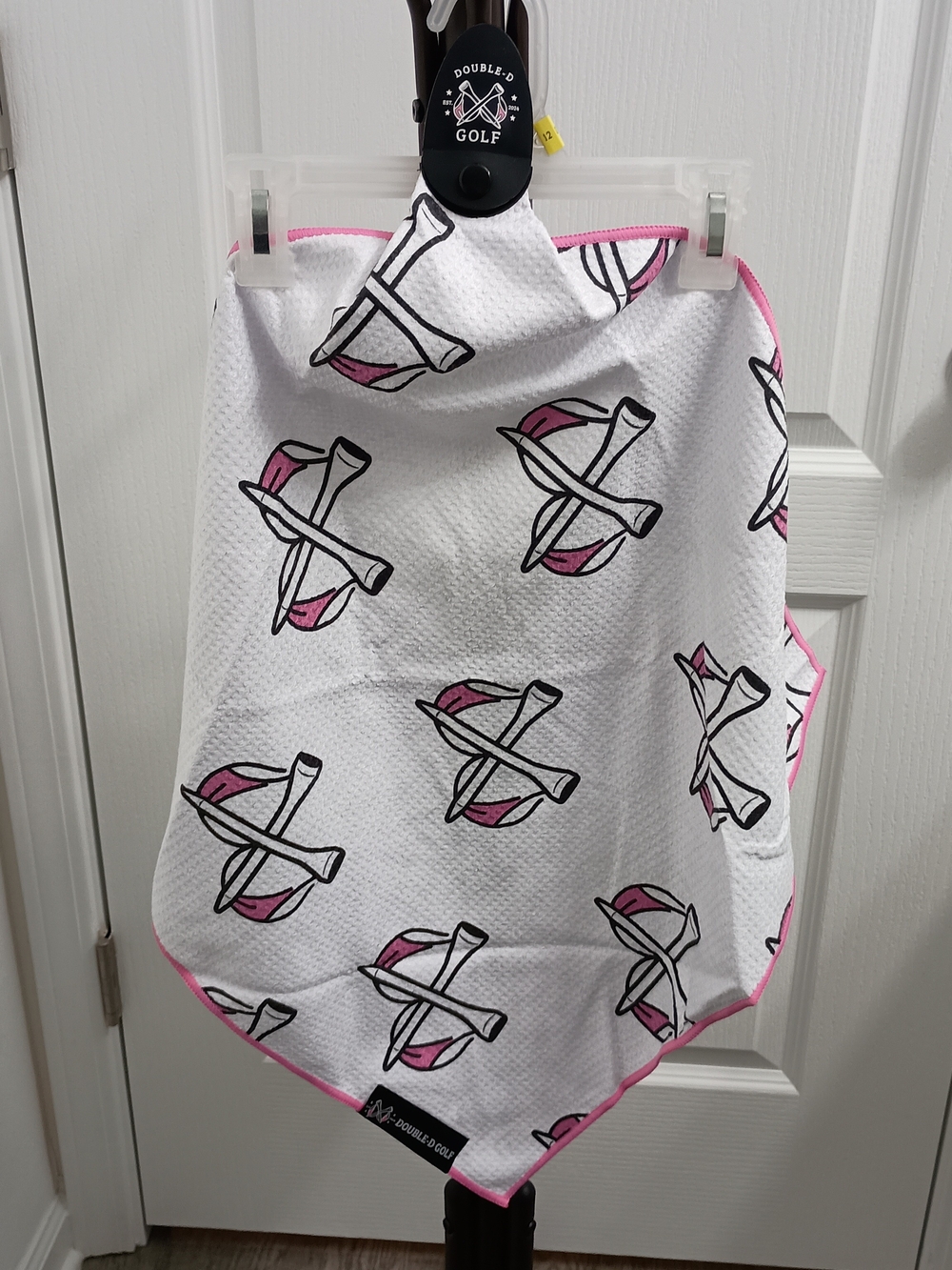 New Double-D Golf Towel For Breast Cancer Awareness * Save The Ta-Tas